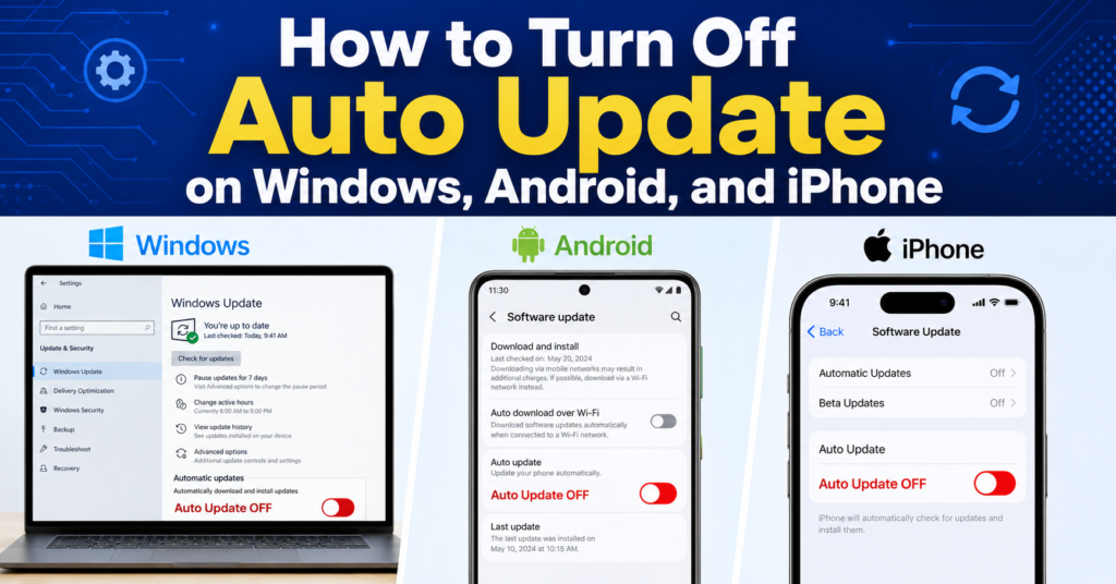 How to Turn Off Auto Update